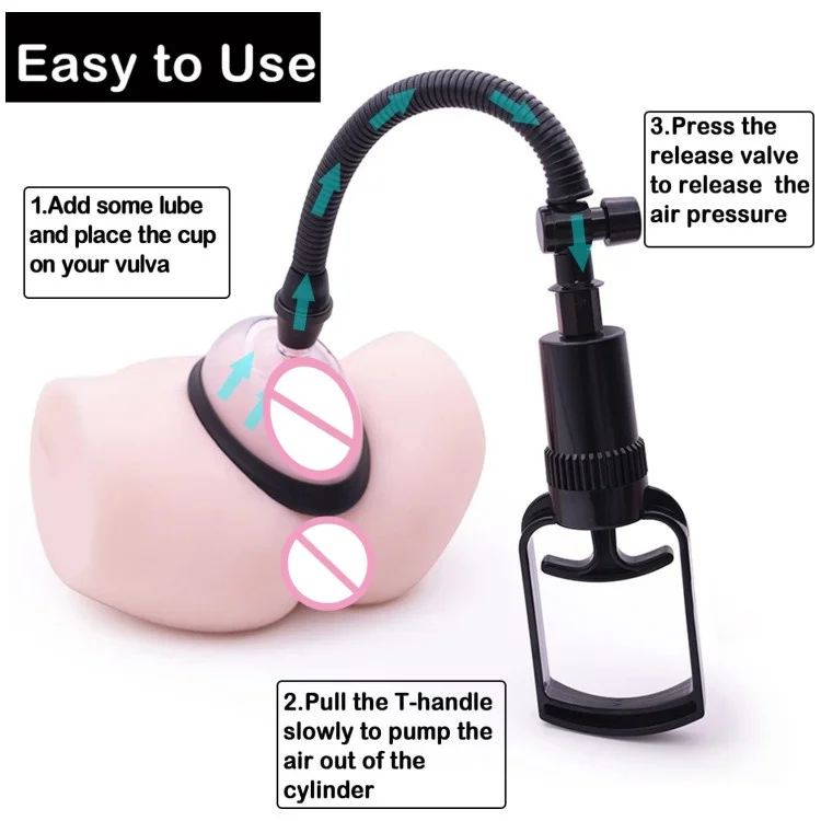 110mm Pussy Pump Vagina Clitoris Sucker Manual Women Breast Massage Nipple Stimulator Enlarge Vacuum Pump Cover Adult Sex Toys