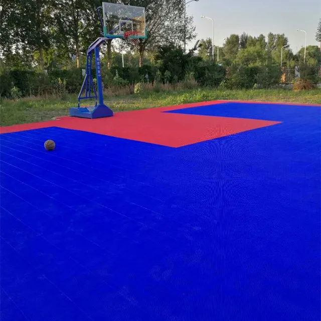 
Outdoor PP Interlocking Sports floor Basketball /volleyball court 