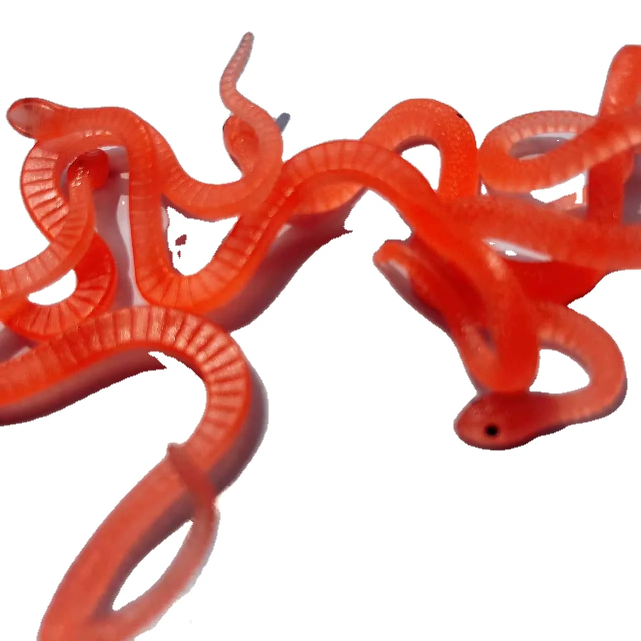 Wholesale 28mm 1 Inch Plastic Vending Capsules Mini Soft TPR Rubber Snake Stretchy Toys Snake Figure Animal For Toy Capsules