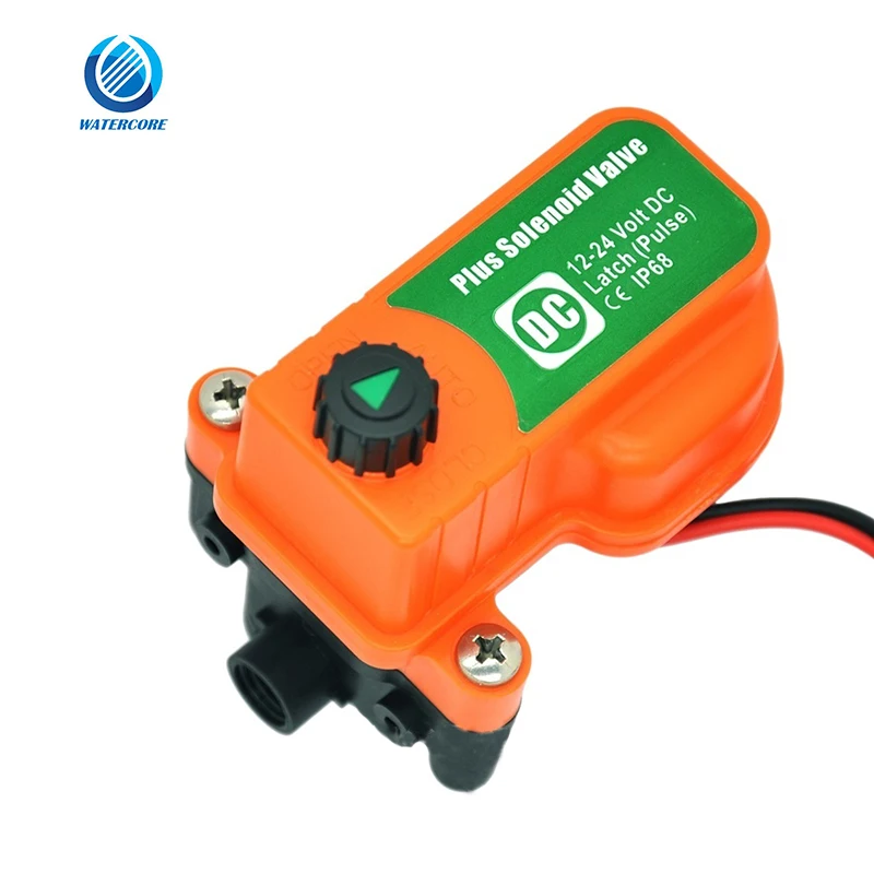 Plus Solenoid Valve With Stand 12VDC Latching (Pulse)  for Automatic Farm Garden Drip Irrigation System