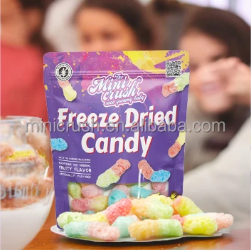 New arrival sweets  candy  snacks freeze dried gummy worms