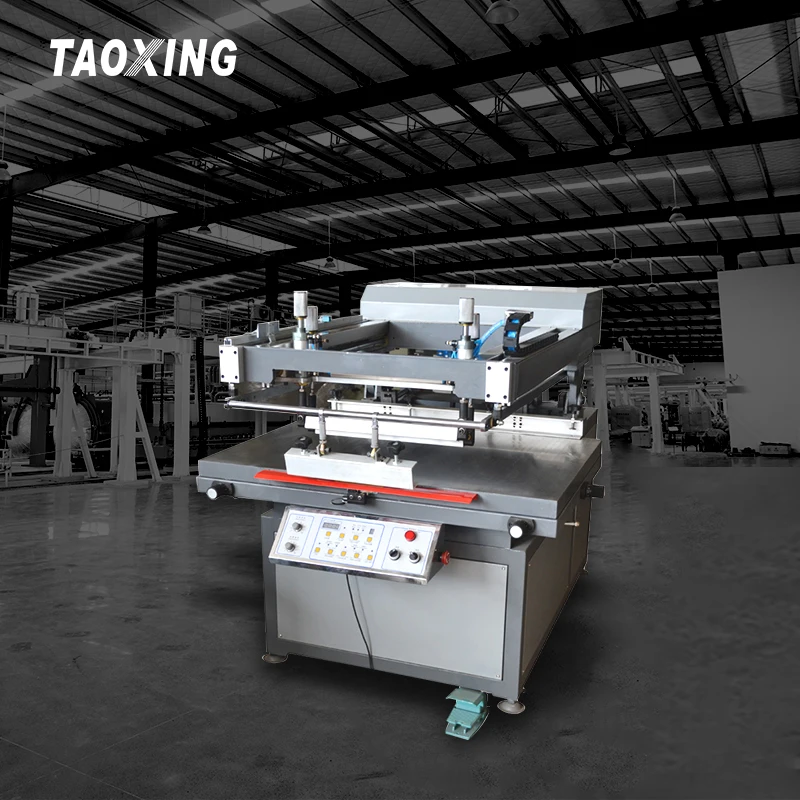 Semi Automatic Oblique Robotic Arm UV Spot Flat Screen Printing Machine for Paper Box