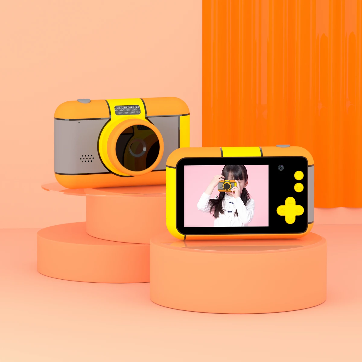 Kids Video Camera 1080P HD Digital Kids Camera Camcorder with 2.4 inch IPS Screen Children Camera