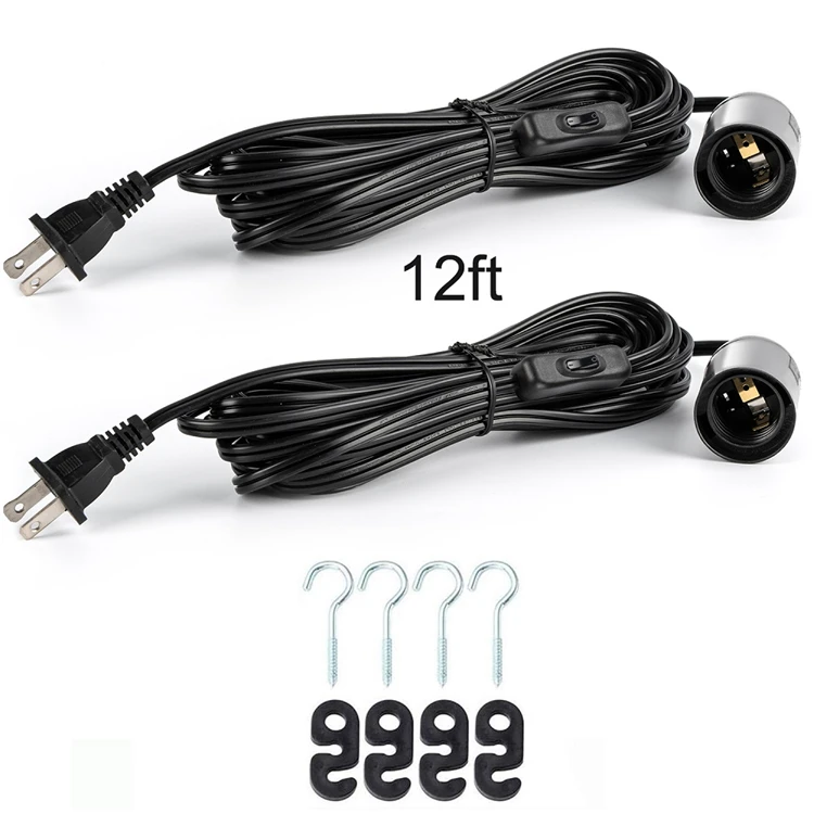 JACKYLED High Quality Cheap Electrical Holder Line China LED Pendant Light Bulb Socket Lamp Switch Cord