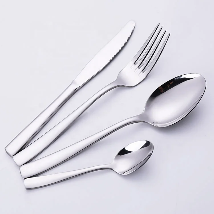 18/10 stainless steel gold cutlery set, spoons, forks and knives, gold-plated cutlery, cutlery
