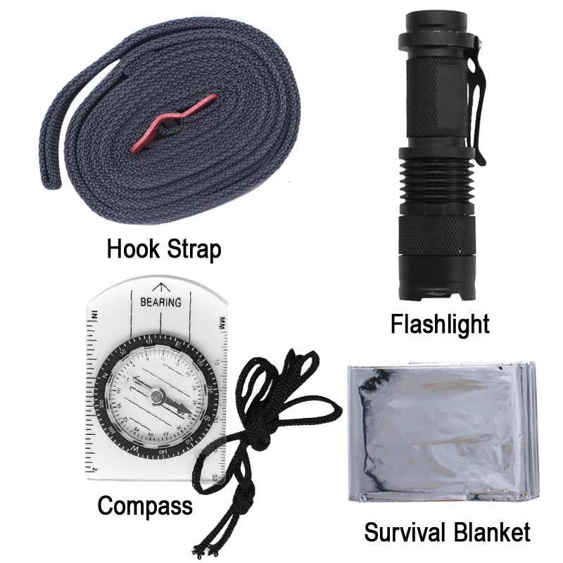 
Waterproof Multitool Adventures Military Survival Kit Hiking and Camping 