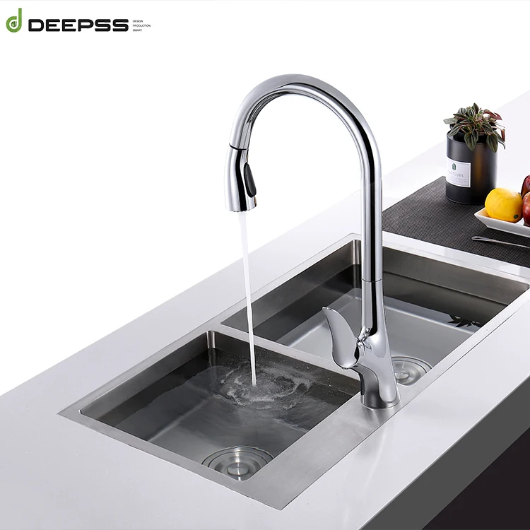 Deepss Cheap Kitchens Tap Taps Zinc Alloy Design Deck-Mounted Put Out Sink Faucet Kitchen Mixer