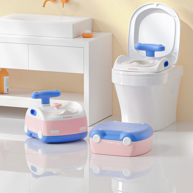 EN71 Test baby products 2022 Baby Kids Travel Toilet potty, Cute Children Toddler Size Simulation Plastic Potty Chair