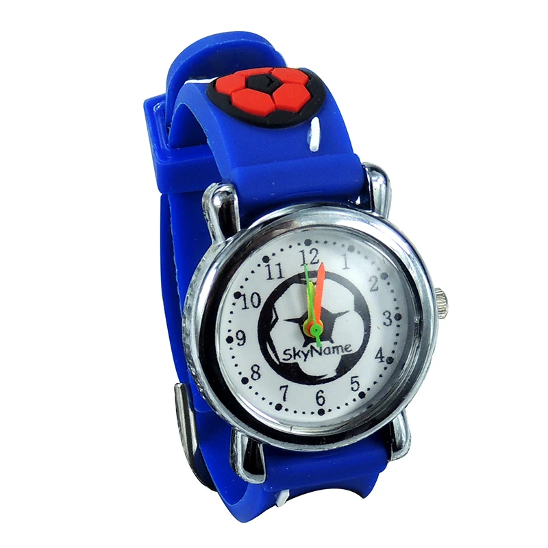 Цена по прейскуранту завода высокое качество От 5 до 10 лет Детские часы Дети ПВХ 3D браслет часы для подарков