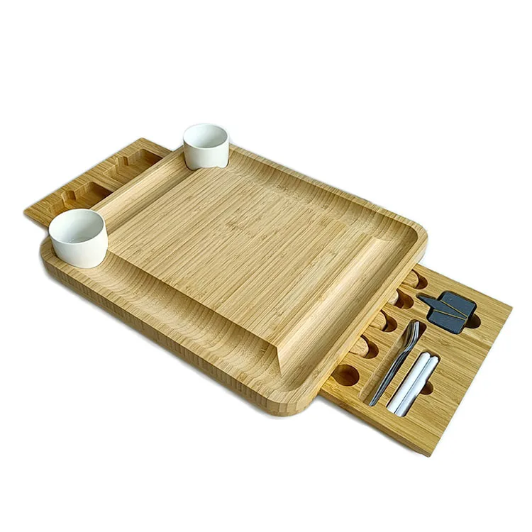 WDF Factory Custom cheese board knife set with wood bamboo handle charcuterie board tabla de queso bamboo cheese boards