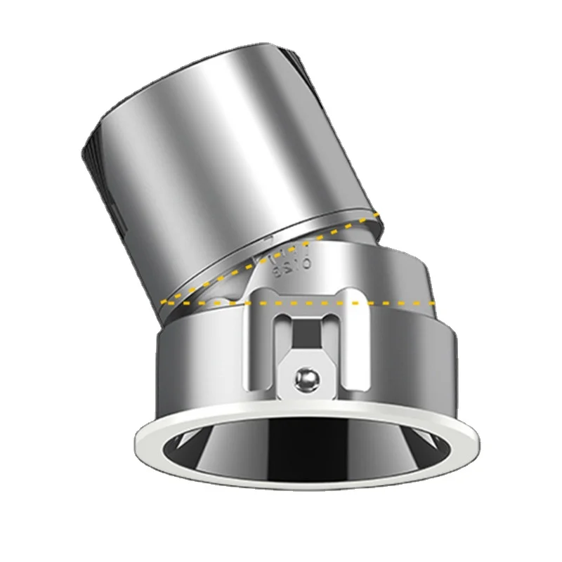 High CRI round Cob LED Downlight Hotels 7W 12W 20W Ceiling Lighting 55mm 75mm 95mm Cut Recessed Aluminum Lamp Body Living Room