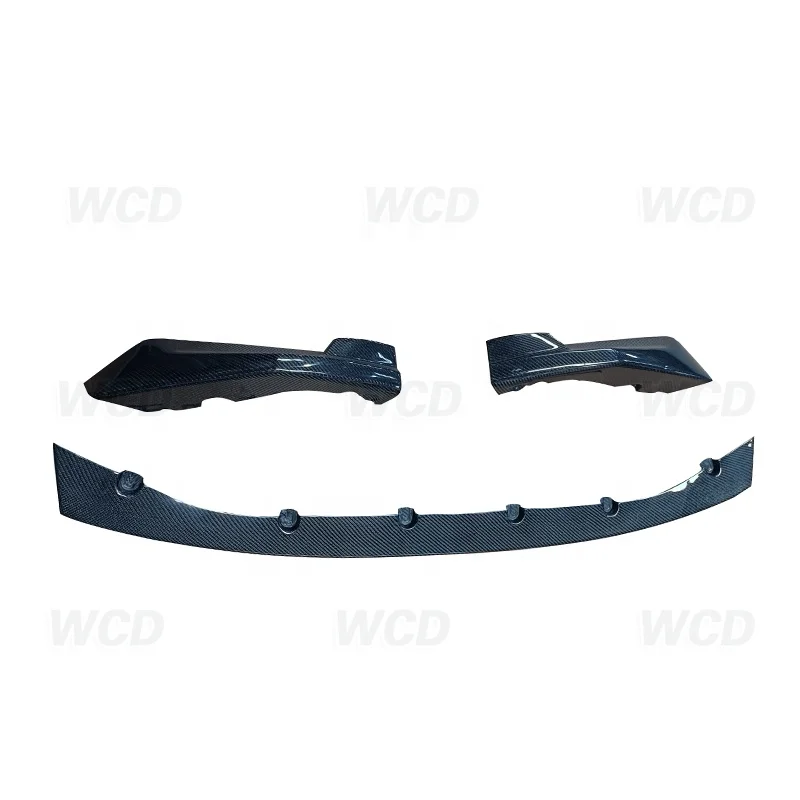 Carbon Fiber MP Type Front Bumper Lip Chin Spoiler Front Splitter for BMW M3 G80 M4 G82 G83 2021+