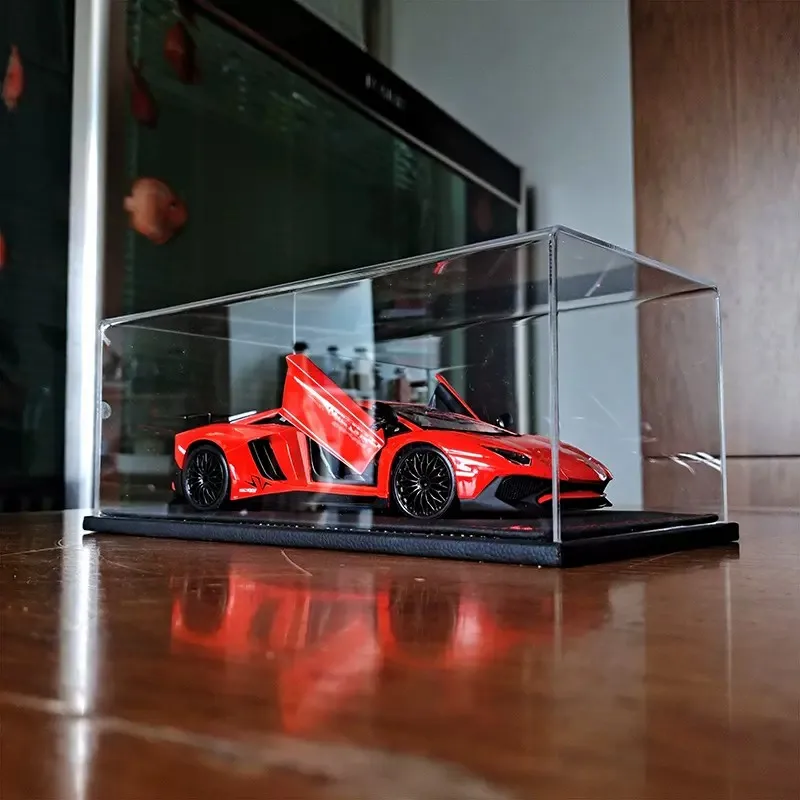 1/24 масштабная модель автомобиля Специальная акриловая коробка дисплея С Пылезащитным чехлом защищает вашу коллекцию от запаха для шоу