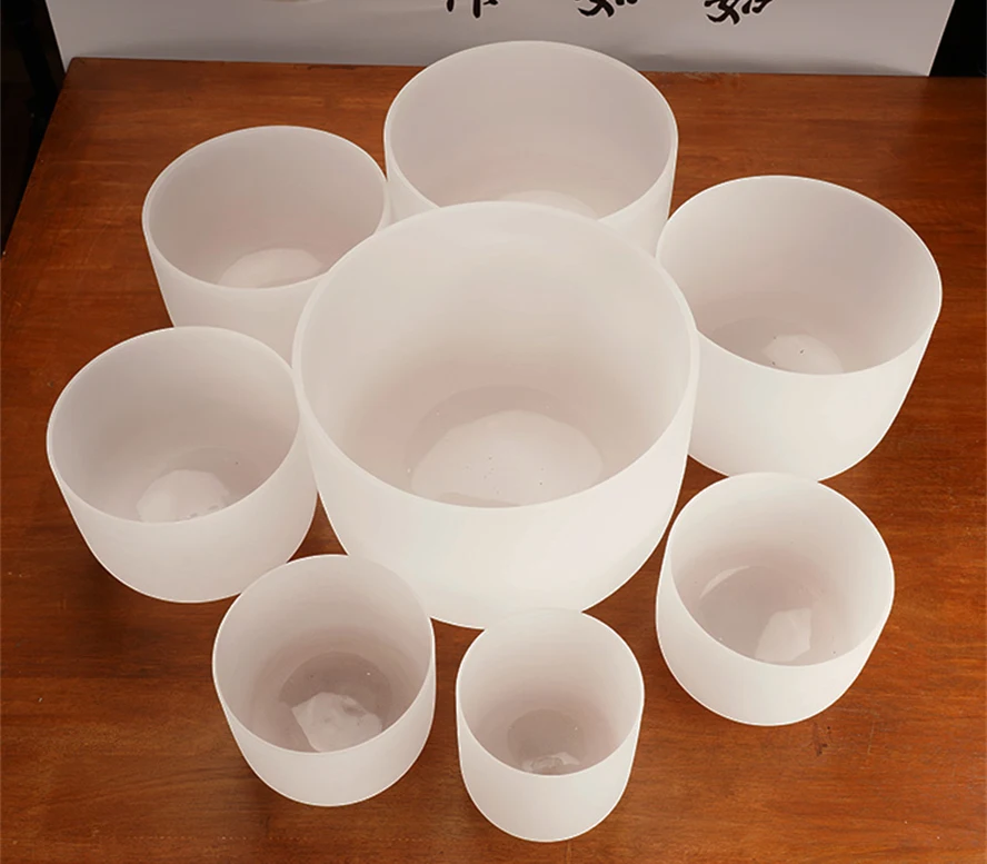 High Purity Quartz Crystal Singing Bowls Cheap Round Base Chakra Healing Bowls