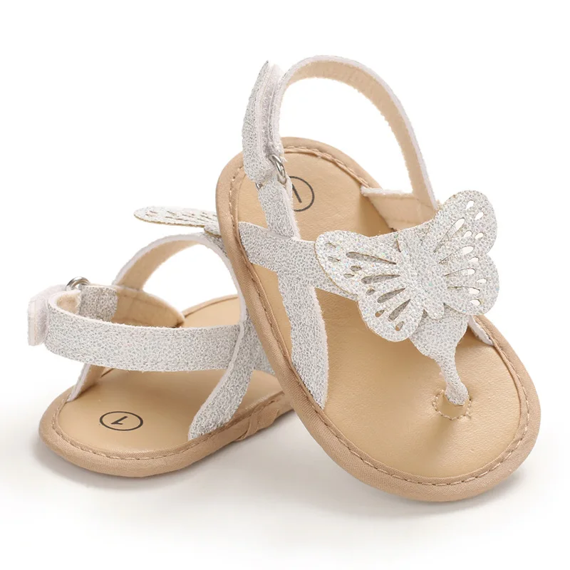 Wholesale Summer Newborn Prewalker Soft Infant Girl Shoes Kids Beach Barefoot Baby Sandals for girls