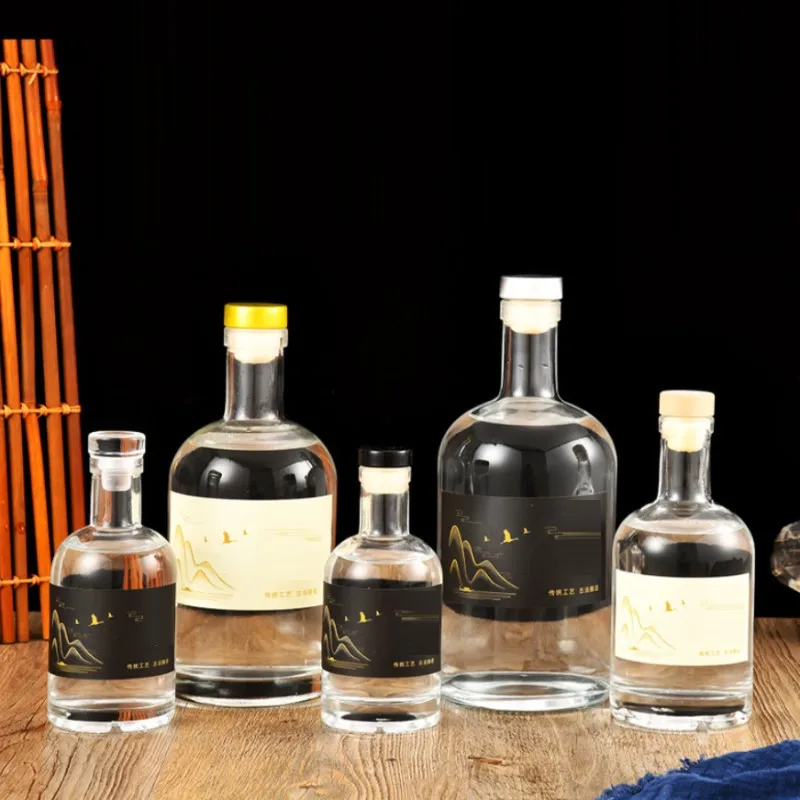 50ml 100ml 200ml 375ml 500ml 750 ml vodka whisky brandy glass bottle