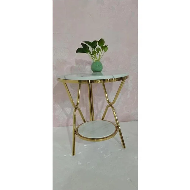 modern glass top round black and white scandinavian italian coffee table glass top stainless steel base coffee table from China