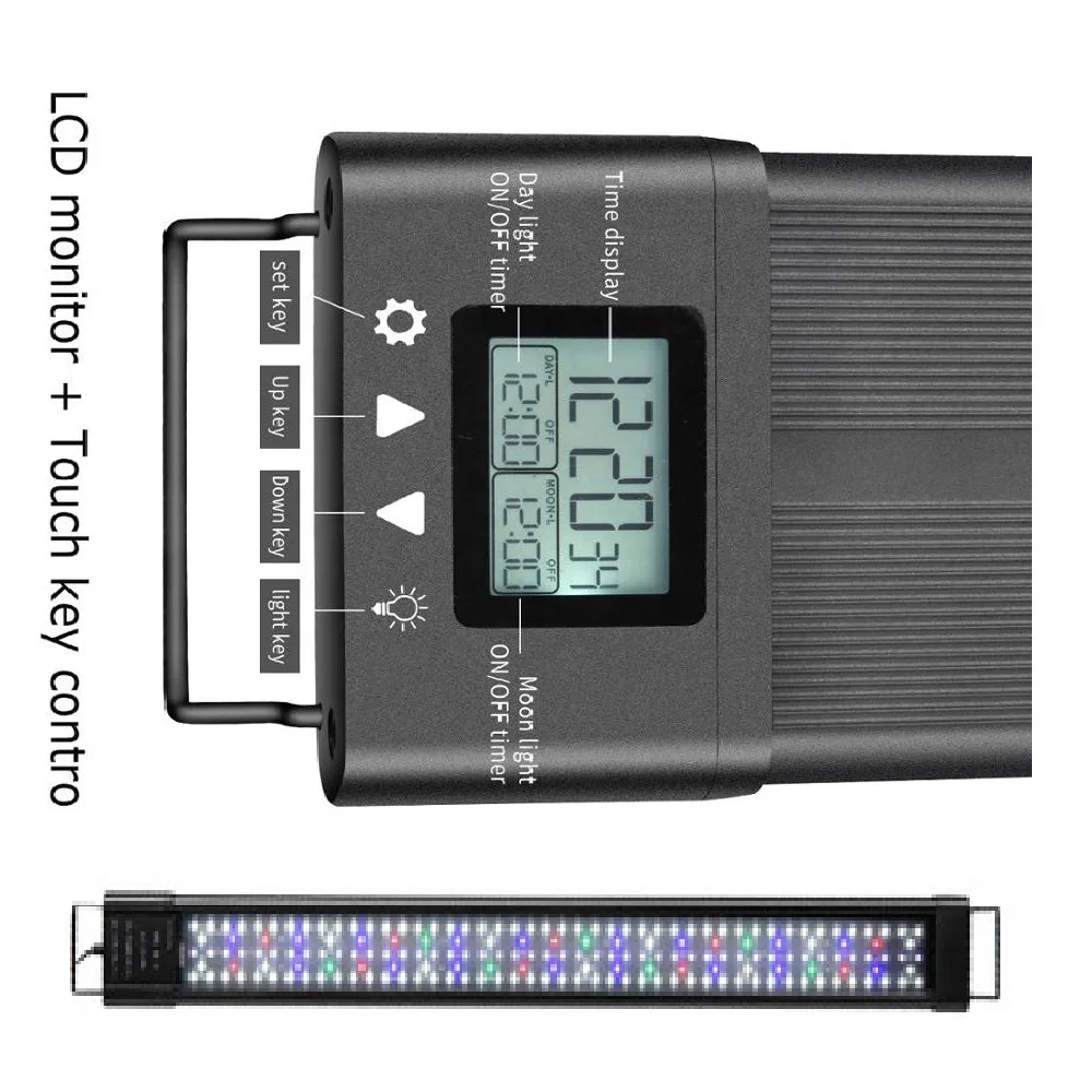 18-24 дюймовый Amazon Ebay самый продаваемый светодиодный светильник с регулируемой яркостью полного спектра Wrgb для аквариума