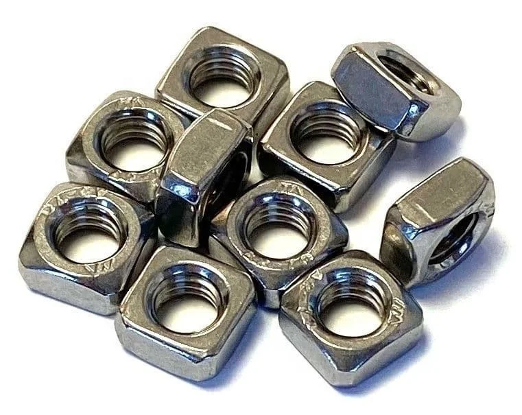 Stainless Steel SS201 SS304 SS316 SS316L Plain Square Nut DIN557 High Quality Nuts