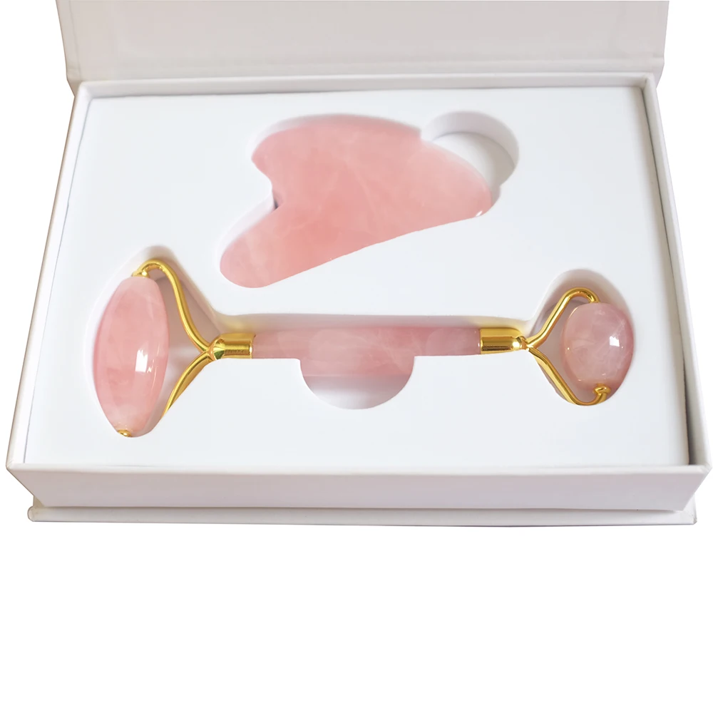 Chinese Facial massage Jade Face Roller and Jade Gua Sha for facial Lift