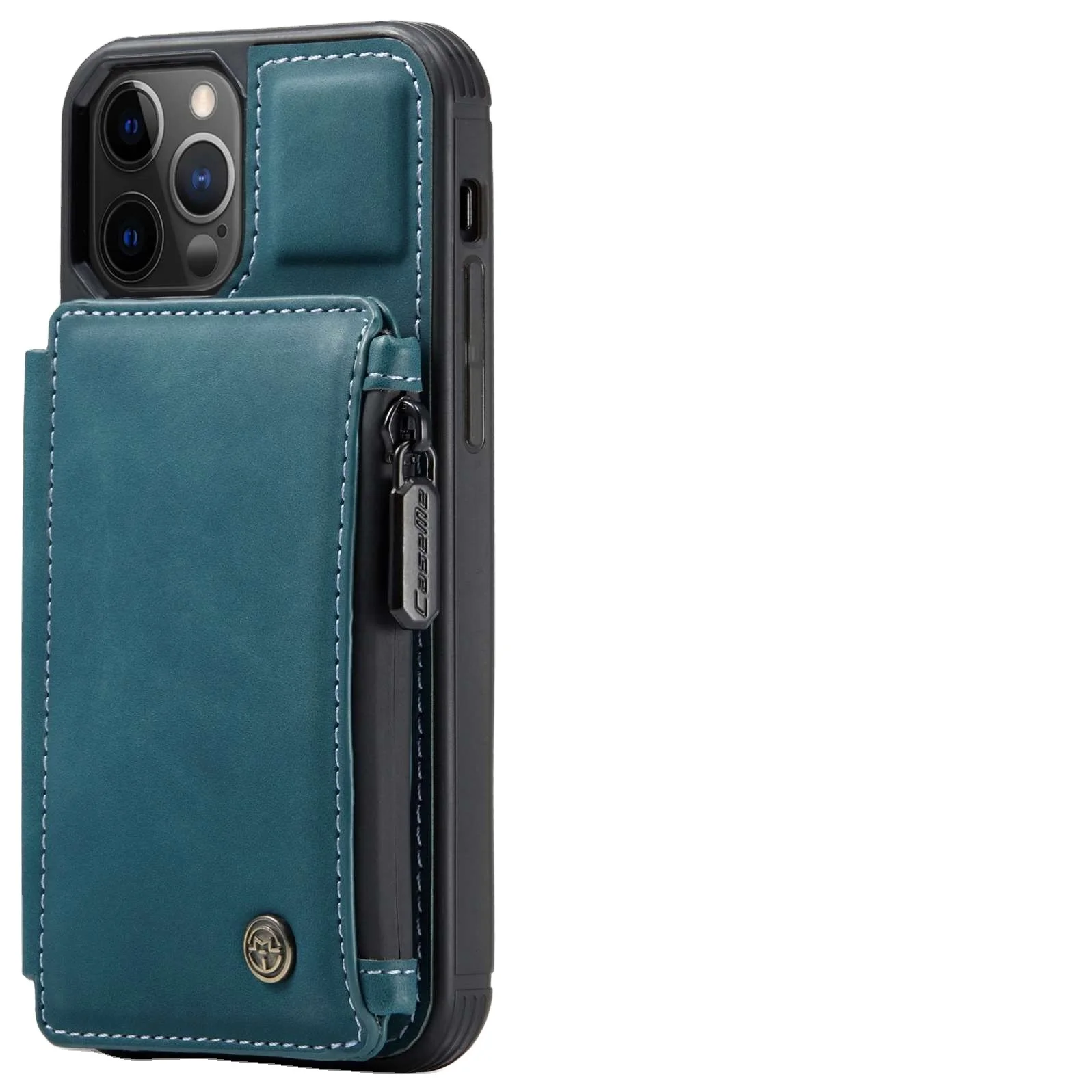 Flip Wallet Magnetic Genuine Leather Luxury Mobile Cell Phone Case With Card Slot Holder For iPhone 12 For Samsung