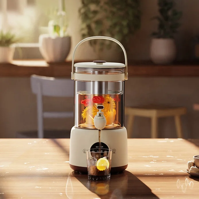 3L Fast Boil Glass Electric Tea Kettle Cord Touch Screen Control Keep Warm Hot Tea Maker Electric Glass Kettle With Tea Infuser