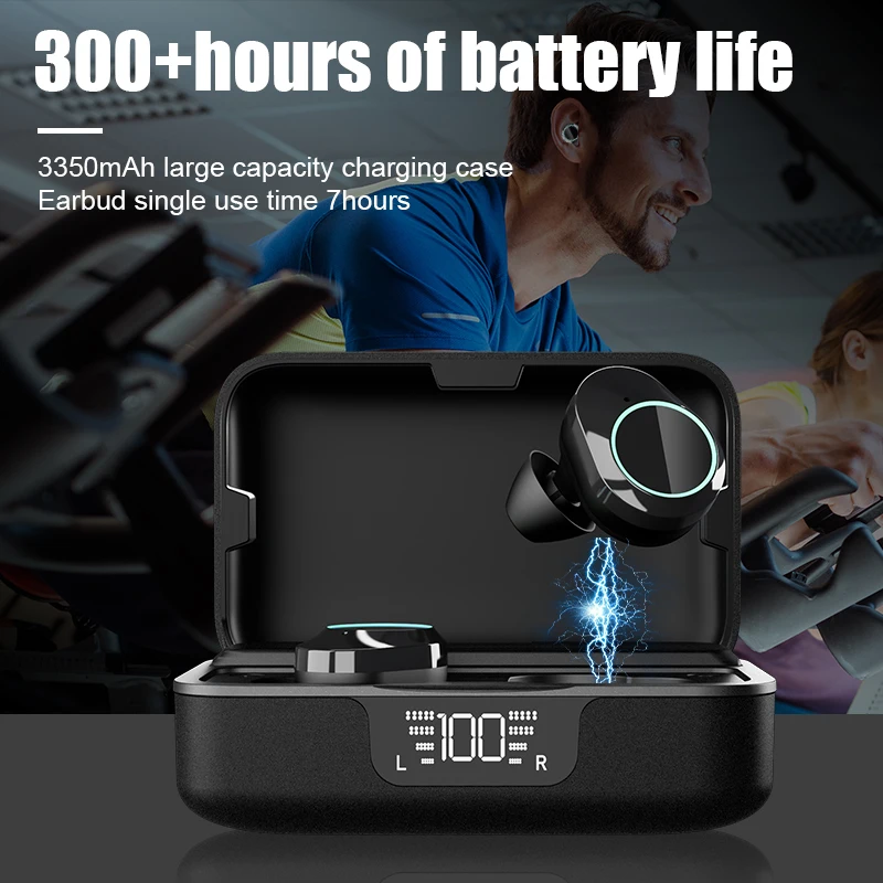 G02 pro Metal Design BT5.3 CVC Earbuds Type-C Bidirectional Interface 3350mAh Capacity Headset Bass Around Earphones Wholesale