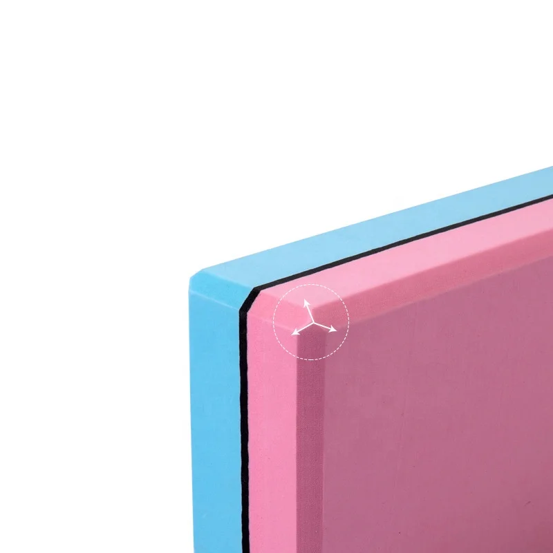 Custom Logo Workout Fitness Brick Multi Color High Density Premium Anti Slip Friendly Foam Eva Yoga Block