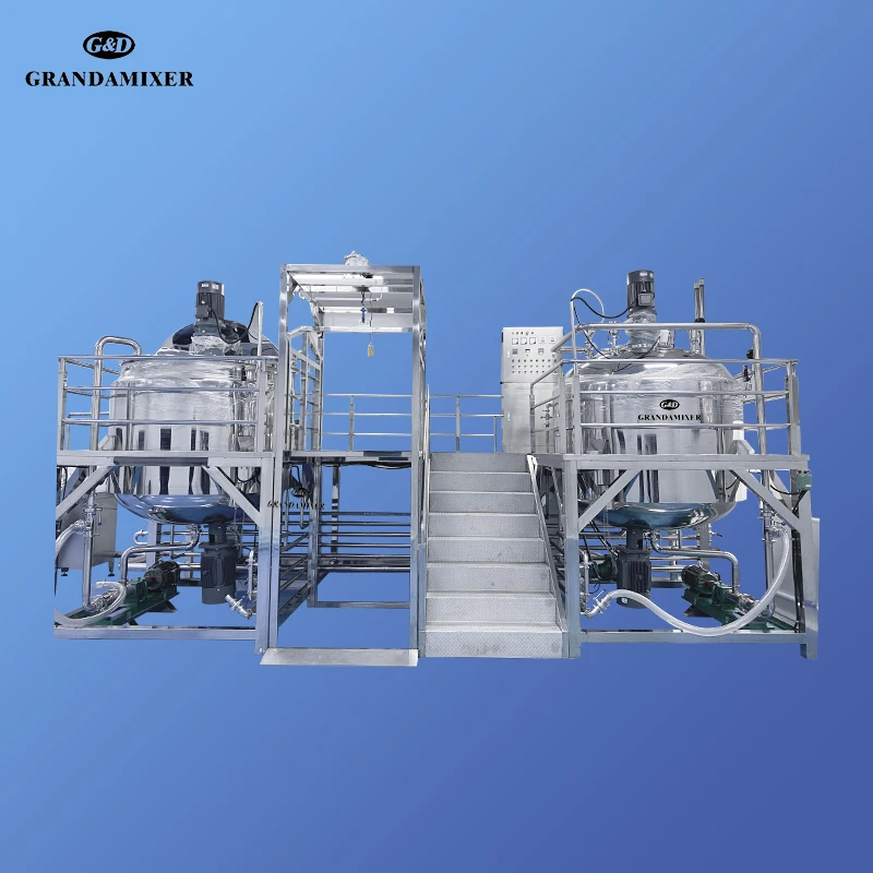Wholesale Vacuum Emulsifying Machine Mayonnaise Making Production Line Emulsifying Homogenizer Machine