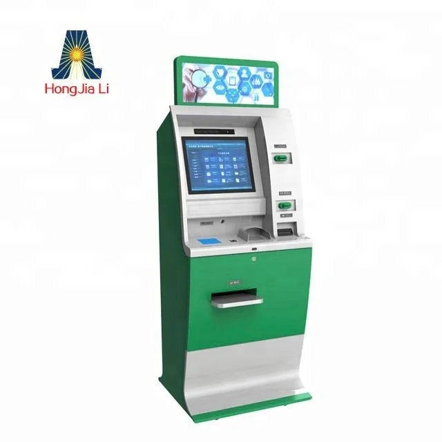 Self service touch screen cash recycling card self service machine bill payment kiosk crypto atm