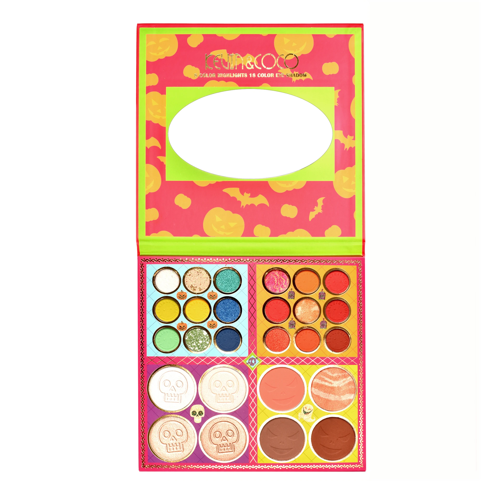 Dropshipping 26 Colors Private Label Eyeshadow Palette Highlighter Bronzer Contour Blush High Pigmented Eyeshadow Palette