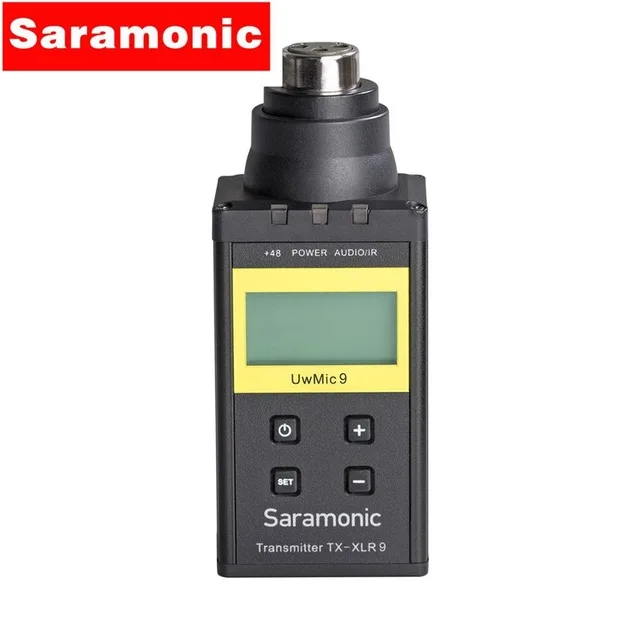 Saramonic UWMIC9 Broadcast UHF Camera Wireless Lavalier Microphone System Transmitters Receiver for DSLR Camcorder camera