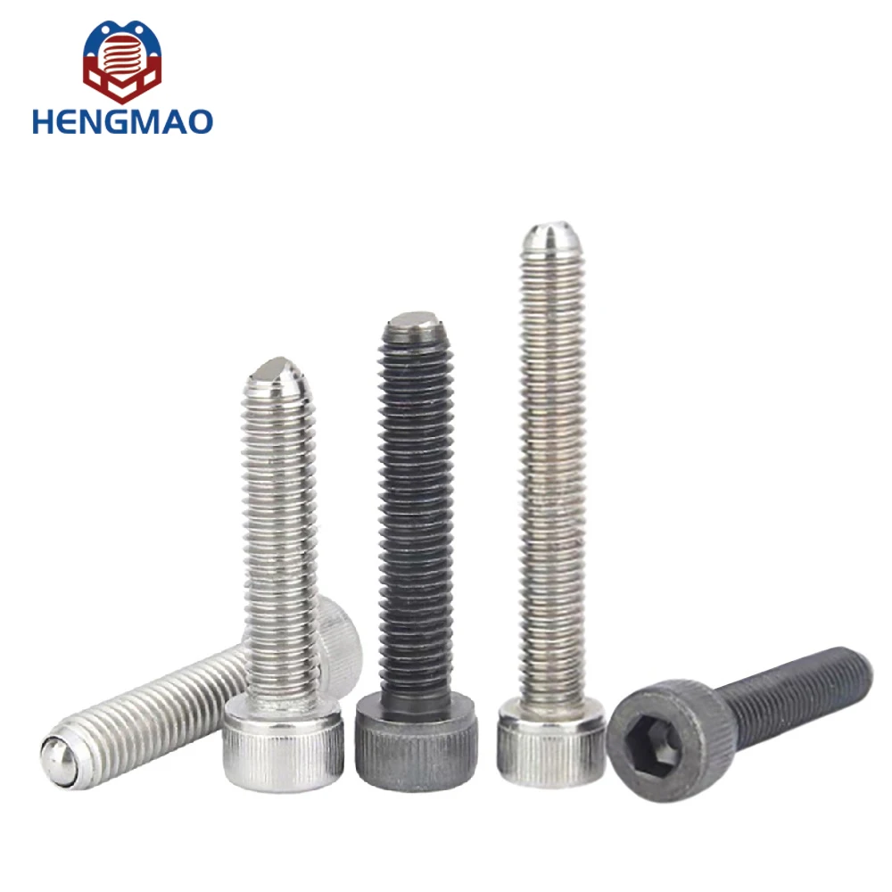 Stainless Steel Carbon Steel  Outlet Sliced Bead Ball Spring Load Plunger Pin With Socket Head Cap
