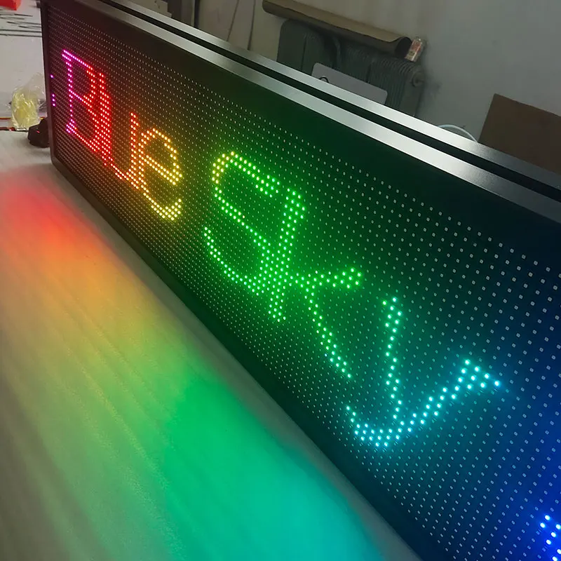 Outdoor Light Led Message Display Scrolling Led Screen Sign Board Programmable Light Box Display Shop Advertising