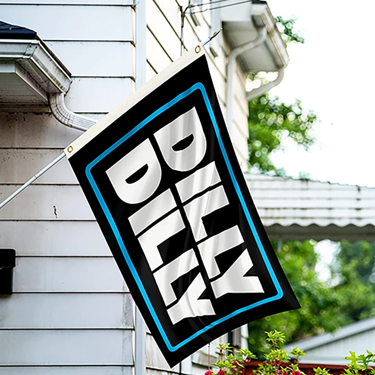 Customized Polyester Flags Different Size Double Sided Custom Flag Football Soccer For Sports Events Outdoor