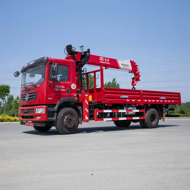 dongfeng 10ton crane truck mounted palfinger dump trucks mounted crane