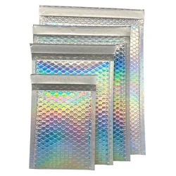 Low price Poly Bubble Mailer Poly Mailer Bag Filled Envelope Express Shipping Packaging Customized Holographic Laser Bubble Mail
