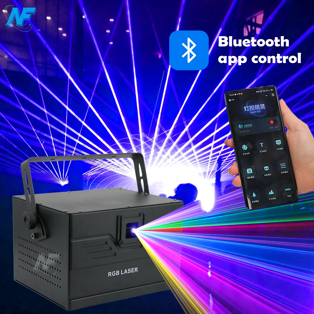 Factory Price 10W APP Laser RGB Animation 10 Watt Laser Programmable Laser Light Show For Night Club Dj Disco
