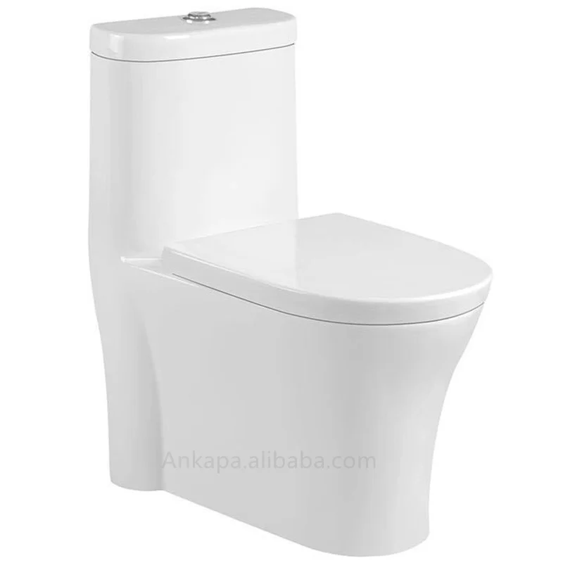 Wholesale of Sanitary Ware New Design Bathrooms One-Piece Toilets High Quality S-trap Floor Toilet