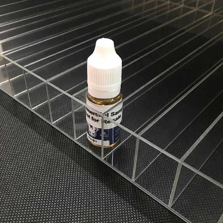 Clear Acrylic Display with 20 Compartments for Bottles Clear or Customized Custom Logo Accept Custom Size Displaying Goods 50pcs