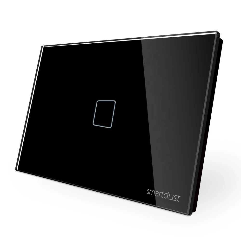 Smartdust CE чувствительный стеклянный панельный экран US 1 Gang 1 Way галогенный настенный сенсорный светодиодный диммер