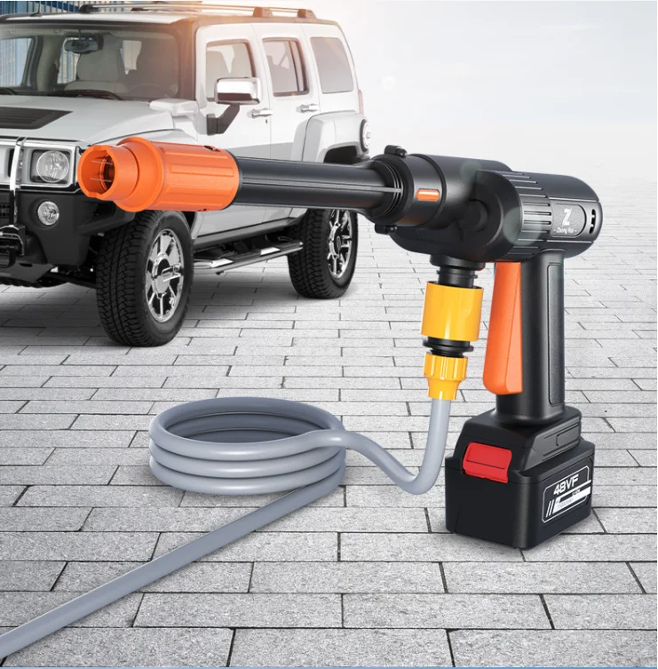 Rechargeable Multifunction High Pressure Portable Car Wash Gun Car Washing Machine Water Spray Gun