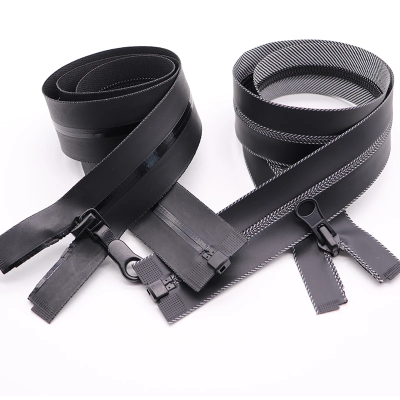 3 #5 #8 #10 # напечатанный логотип с открытым концом, водонепроницаемая зимняя куртка на молнии, водостойкая молния, Водонепроницаемая молния