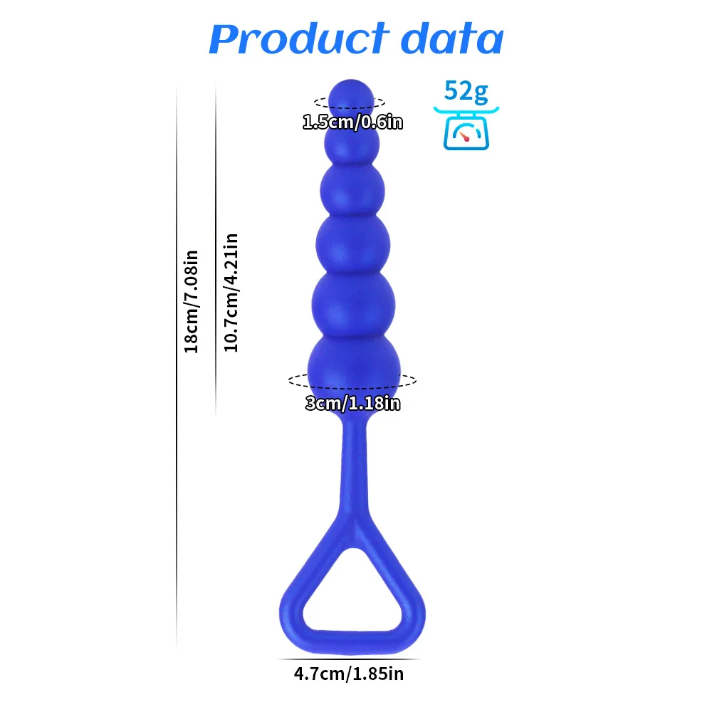 Silicone Long Anal Plug Supplies Props Back Court Stimulation Sm Sex Props Adult Toys
