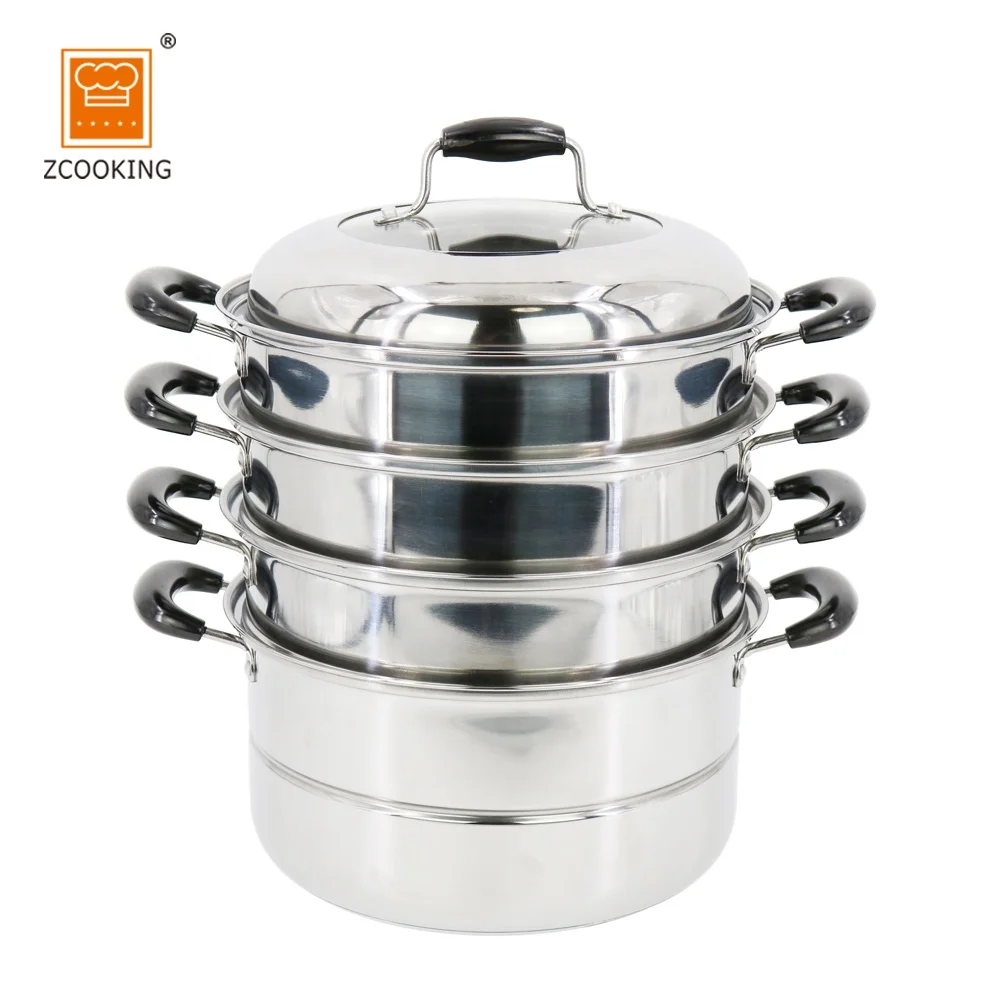 26CM Factory Stainless Steel Dumpling Pot /2 Layer Stainless Steel Food Steamer Pot