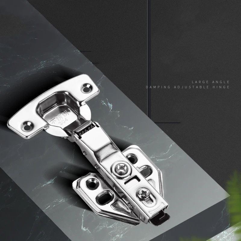 BBDHOME Furniture Fittings Clip On Soft Close Hydraulic Office Hotel Concealed Stainless Steel Cabinet Hinge