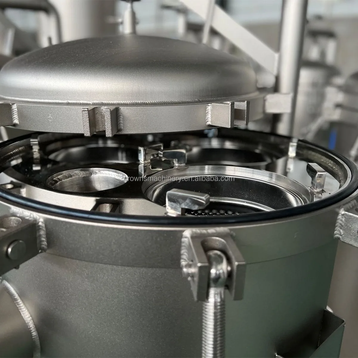 Industrial Stainless Steel Filter Equipment High Pressure Multi-Bag Filter Housing in oil paint ro water system