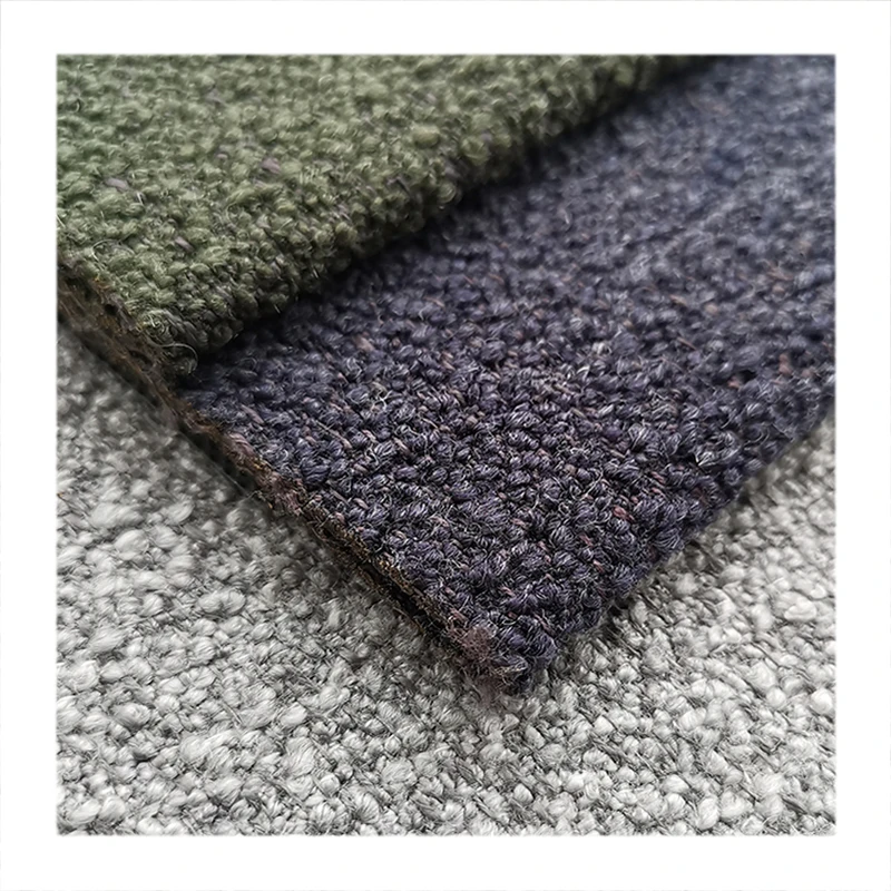 Boucle Fabric High End Real Wool Most Popular Wool Furniture Fabric Like Teddy Skin