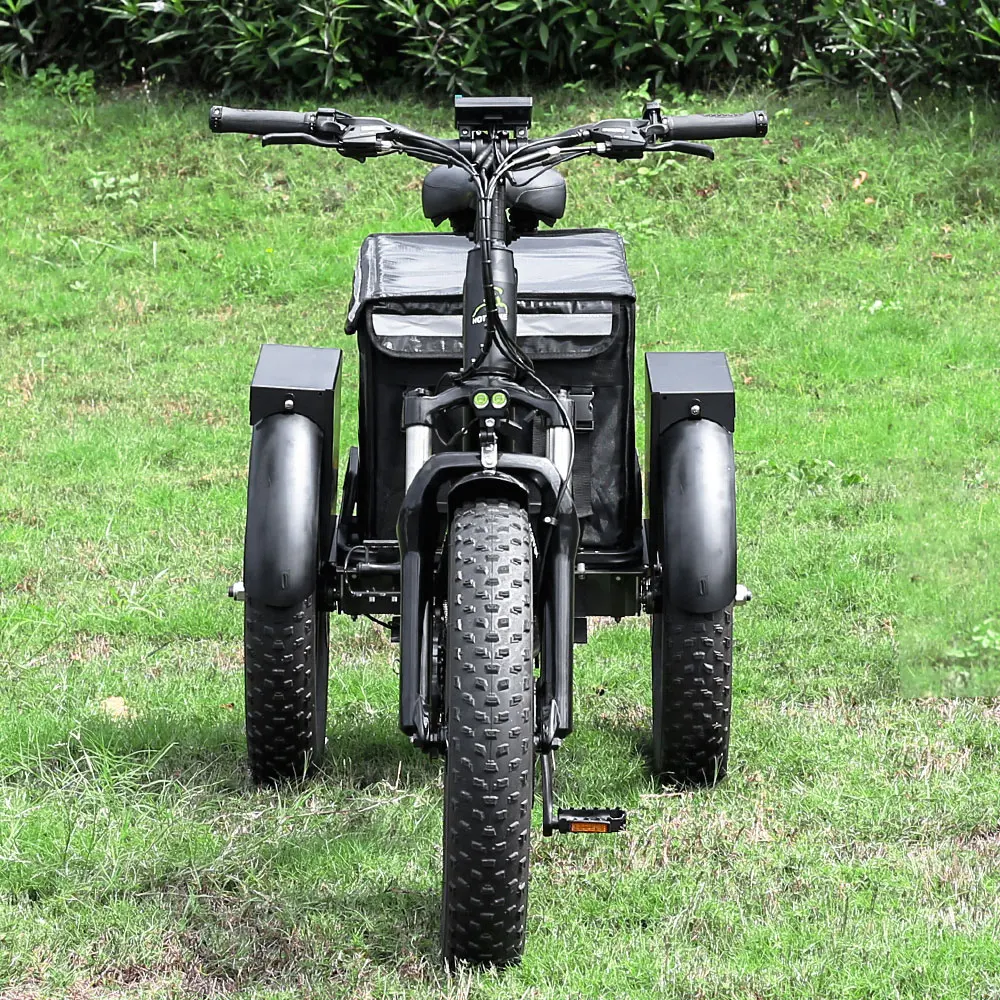electric bicycle tricycle 20*4.0 inch Fat tire electric cargo tricycle for adult 36V350W electric tricycles three wheel