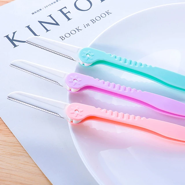 Lameila OEM Factory painless dermaplaning 3pcs facial hair remover eyebrow trimmer pen A0369